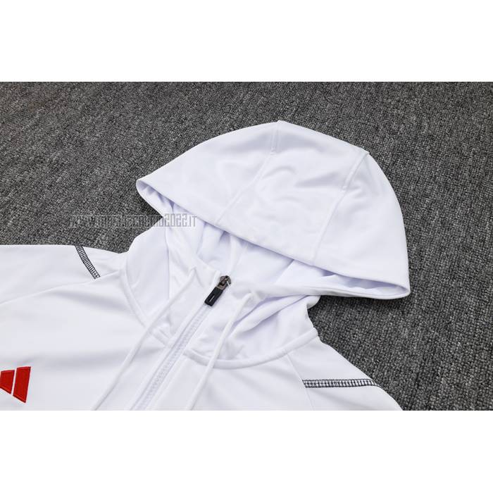 Tuta da Track de Felpa del Manchester United Bambino 2023-2024 Blanco